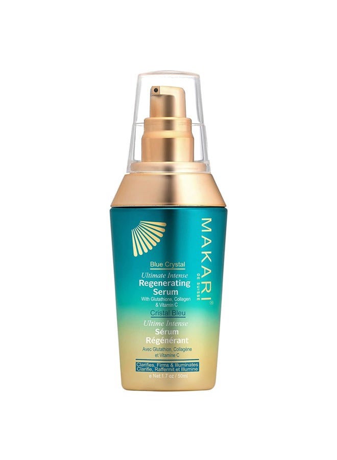 Makari Ultimate Intense Blue Crystal Regenerating Serum 50 ml | Anti-Aging and Hydrating Skin Brightening Serum for Face and Body | Skin Care Product with Glutathione, Collagen, and Vitamin C - Image 1