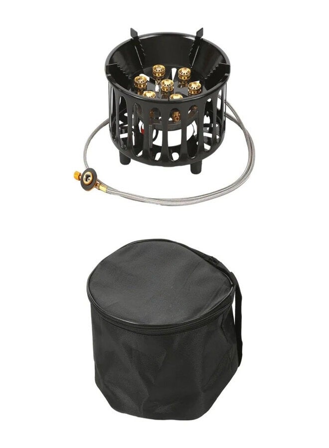 سيفين موقد غاز بشعلة واحدة من الستانلس ستيل - Image 4