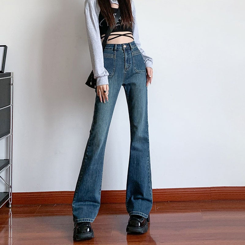 Unisex Classic Denim Jeans Loose Fit Daily Outdoor Wear - Image 1