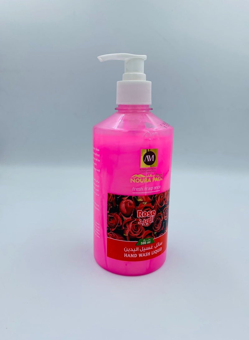 Noura Pack Hand Wash Rose 500 Ml