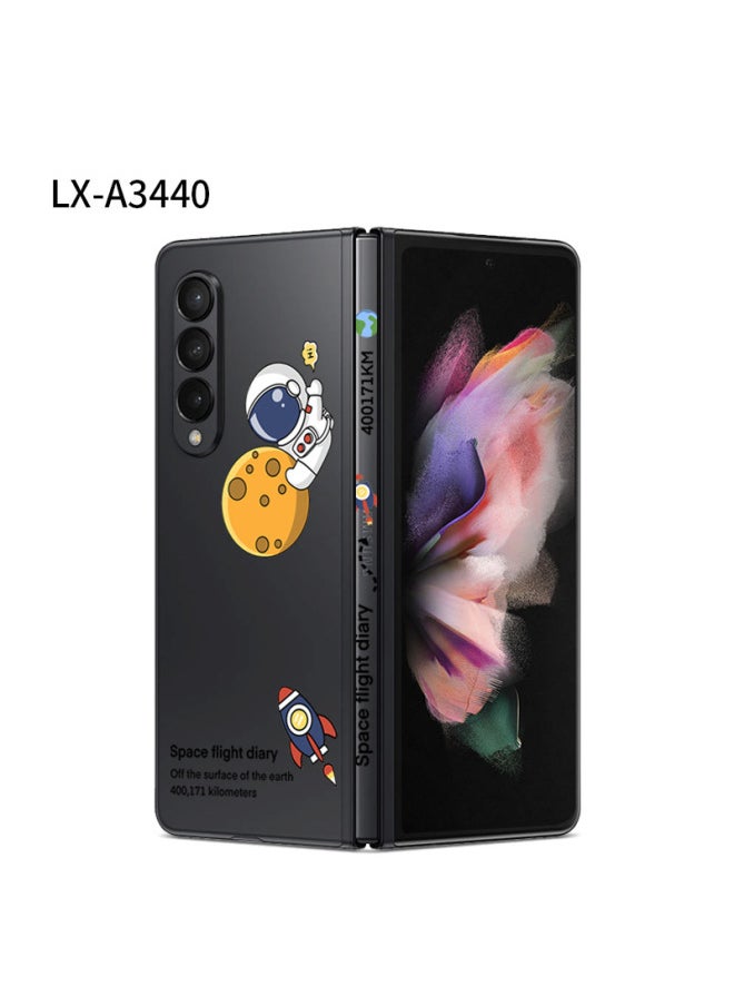 Generic For Samsung Fold3/4 All-inclusive Transparent Sticker Back Sticker W22 Sticker Personalized Color Sticker Folding Screen Fold2 Transparent-Color:LX-A3440-Dimensions:For Samsung Fold (color Through 3m)  - Image 1