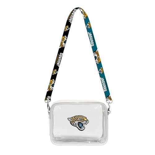 Littlearth Jacksonville Jaguars NFL Clear Fanny Fan Purse - Image 1