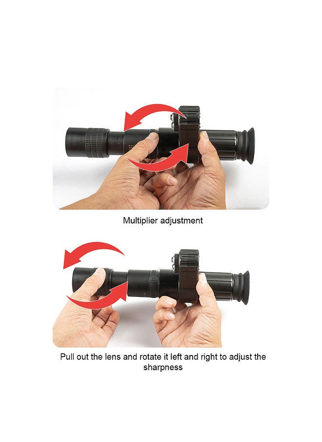 Generic - Monocular Crossing Cursor Digital Night-Visions Device Infrared Day Night Use Night-Visions Device 500M Full Black Viewing Distance 4X Digital Zoom Night-Visions Device - Image 1