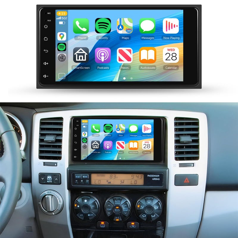 METEESER 2+64G Car Stereo Radio for Toyota 4Runner 2003-2009,for Tundra 2003-2006, for Sequoia 2003-2007 Wireless Carplay/Android Auto,Android 7â€œ IPS DSP GPS WiFi BT FM Mirror Link Backup Camera - Image 1