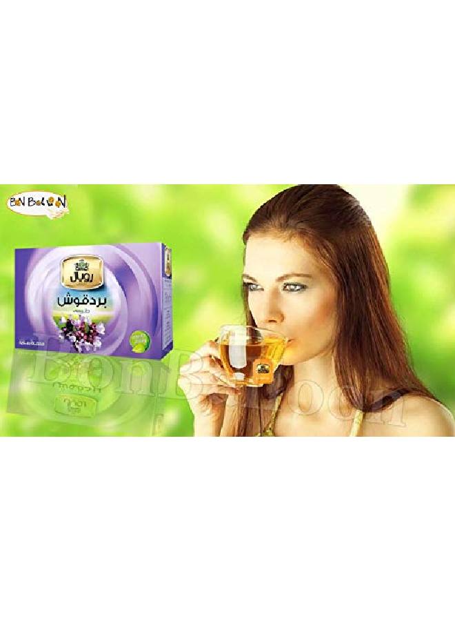 bonballoon Royal Tea Egyptian Marjoram Tea Bags Organic Natural Flavor Herbal Flower No Caffeine No Artificial Flavors No Additives Traditional Spice 80 Tea Bags - Image 4