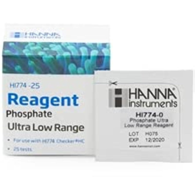 Hanna Instruments HI774-25 Hanna Instruments Phosphate Ultra Low Range Checker HC Reagents (2 Set - 50 Tests)