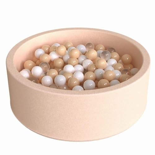 Wonder Space 35 Premium Kids Foam Ball Pit CPSIACertified Safe Soft Play Pool for Toddlers Baby Indoor Nursery Playpen Ideal Gift for Boys  Girls Beige - Image 1