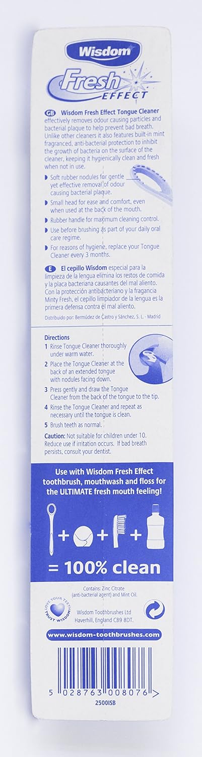 WISDOM منظف اللسان ويزدم فريش إيفكت عبوة من 3 - Image 2