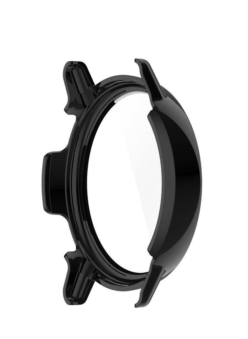Compatible with Garmin Vivoactive 5 Case Cover Waterproof PC Protective Case Full Cover Built-in HD Tempered Glass Screen Protector for Garmin Vivoactive 5 Smart Watch (Black) - Image 5