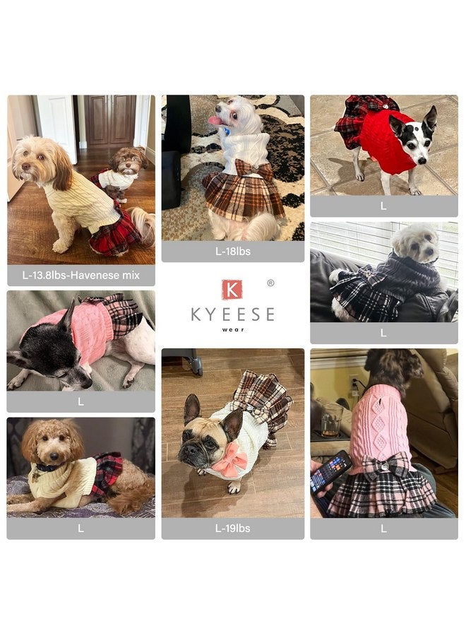 سترات كلاب من KYEESE للكلاب الصغيرة، سترة دافئة للكلاب مع ربطة عنق على شكل فيونكة، سترة للكلاب الصغيرة والمتوسطة الحجم، سترة ناعمة للكلاب، ملابس للكلاب، معاطف للكلاب - Image 5