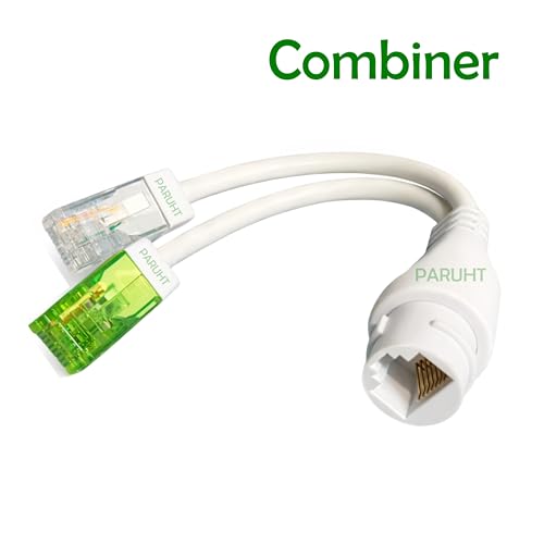 PARUHT POE T Multiplexer Splitter, Poe Synthesizer separator converter cable connector, PoE injector Power Over Ethernet for CCTV System up to 100M POETSP - Image 4