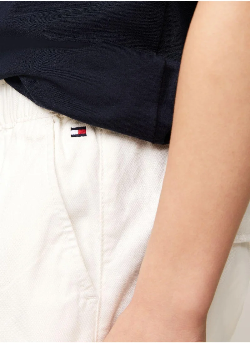 TOMMY HILFIGER Kids Logo Tape Chino Shorts