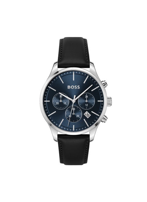 Round Chronograph Men's Blue Case Watch - 1514156