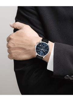 HUGO BOSS Round Chronograph Men's Blue Case Watch - 1514156  - Image 4