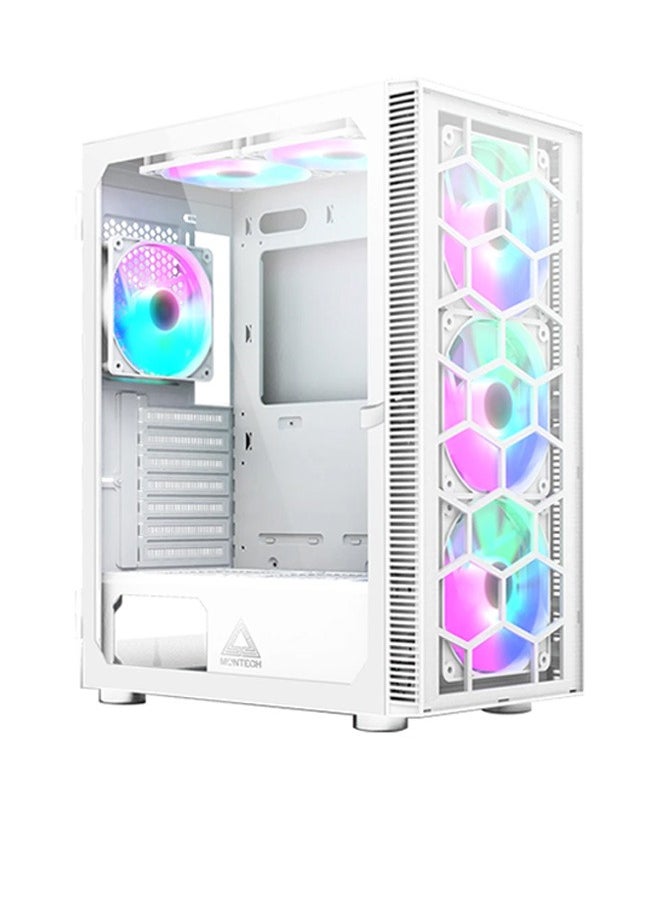 Lancer Gaming PC - Intel Core i5-14400F | RTX 4060 8GB GPU | 32GB DDR5 RAM | 1TB NVMe SSD | 240mm Liquid Cooler | B760 MOBO | 650W 80+ PSU | WiFi/BT/Windows 11 Pro | Game Sekret Desktop Computer