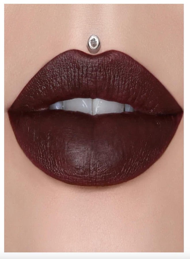 Jeffree Star Cosmetics Velvet Trap Lipstick – Communion Wine | Deep Wine Red, Velvet-Matte Finish, Highly Pigmented, Vegan & Cruelty-Free - Image 4