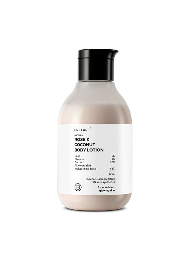 BRILLARE ROSE & COCONUT BODY LOTION 200ML - Image 1