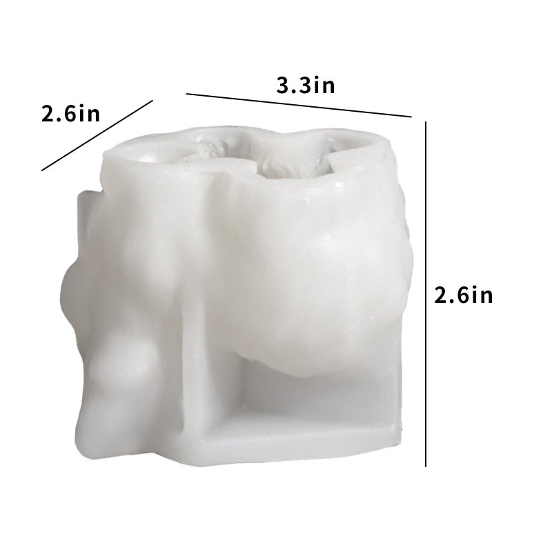 Japleed Highland Cow Shape Silicone Molds for Resin Candle Soap, 3D Cow Animal Candle Molds for Candle Making, Unique Fondant Chocolate Cake Decorating Mold, Epoxy Casting Clay Mold DIY Craft Decor - Image 3