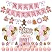 K KUMEED Pink Gingerbread Man Decorations Christmas Merry Birthday Banner Cute Candy House Cake Topper Latex Balloons for Boys Girls Merry Birthday Party Supplies Baby Shower - Image 2
