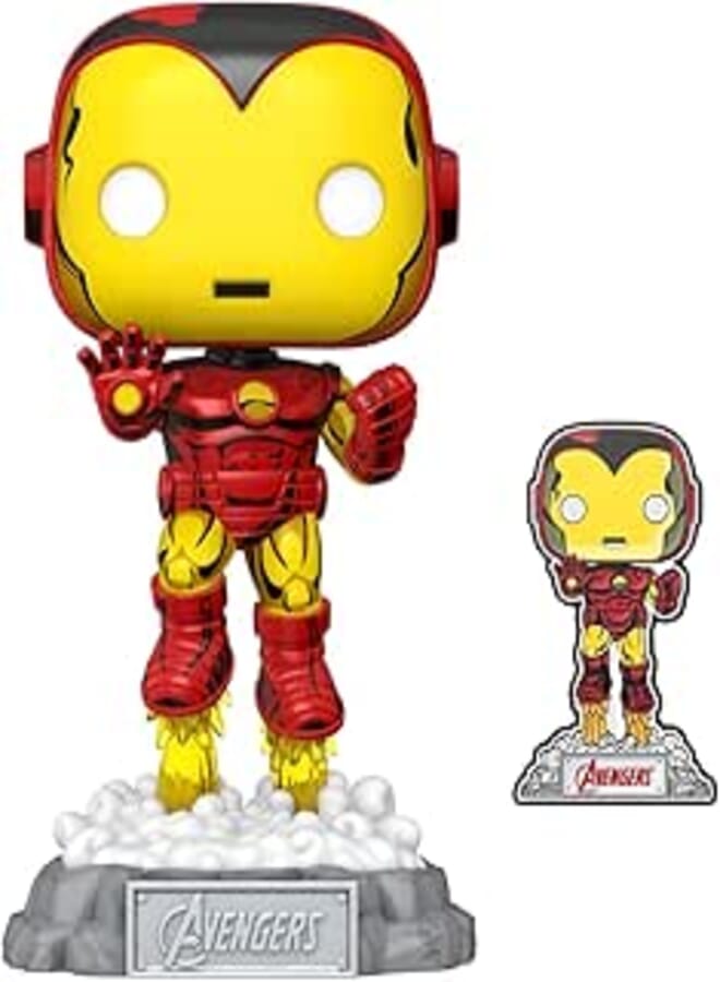 Funko Pop! Super Heroes : Marve: A60 - Comic Iron Man W/Pin (Exc)