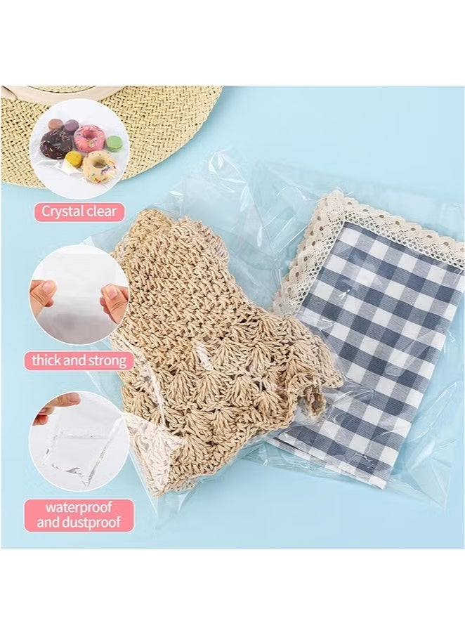 100 Clear Resealable Plastic Bags Snack Self-Sealing Bags for Packaging Cookies, Gifts, and Products, 4x5 inches (10*12 cm) - Image 2