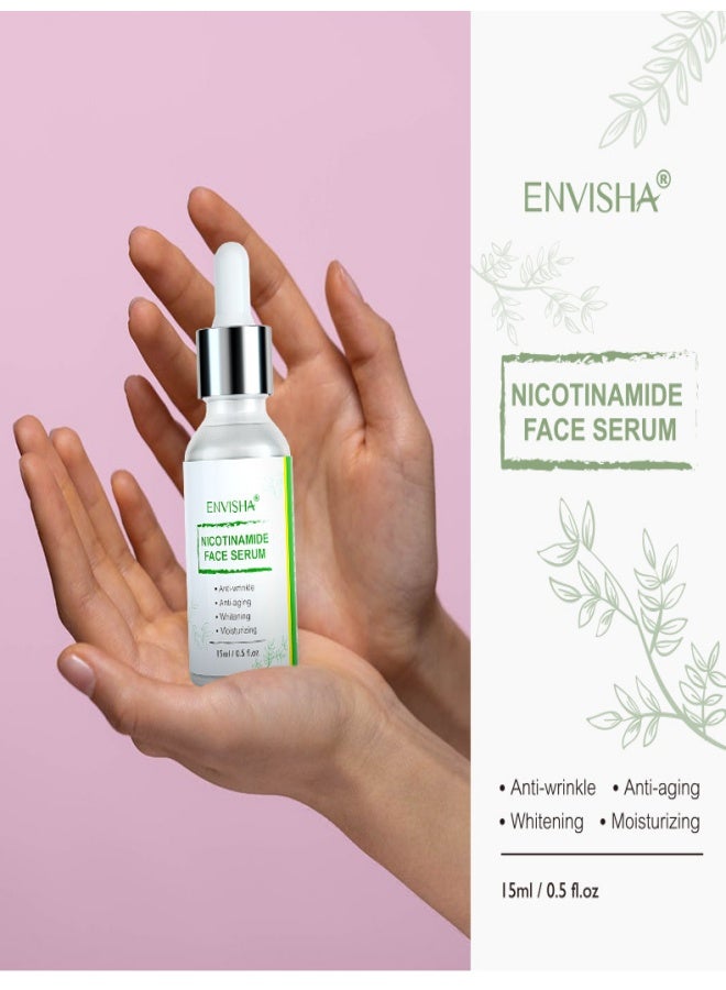 ENVISHA Niacinamide Essence, suitable for facial hydration, anti-wrinkle, anti-aging - 15ml - Image 2