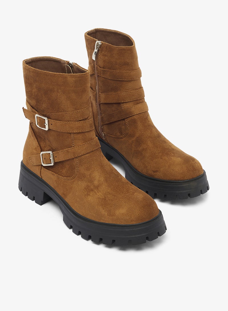 ELLA Chunky Sole Ankle Boots - Image 4