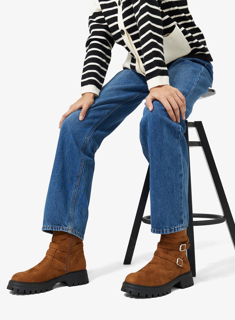 ELLA Chunky Sole Ankle Boots - Image 5