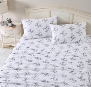 Laura Ashley  King Sheet Set Cotton Flannel Bedding Brushed for Extra Softness  Comfort Jessika Lavender King - pzsku/Z9F86F0D47736533ECABAZ/45/1750417295/ed6513b5-cdf8-41ee-a1b0-382d7ab97e22