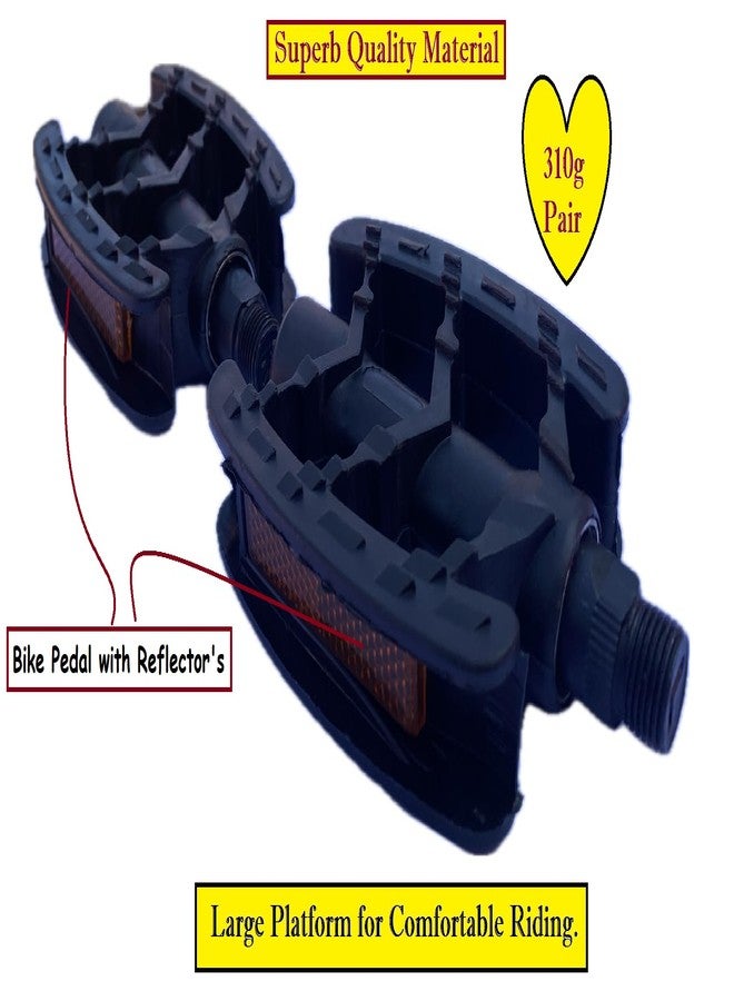 Wavva® ABS Plastic (PVC) Cycle Bicycle Pedal Set MTB Mountain Senior Ranger Bikes Free Size ( Quality Product Only ) - Image 5