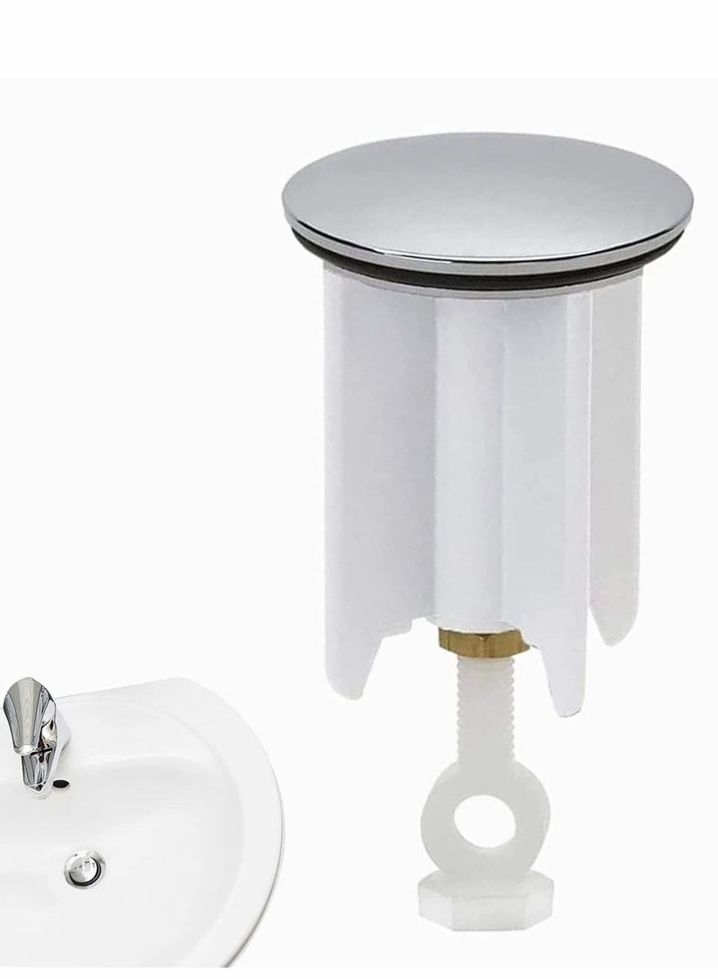 Pop Up Sink Plug, Universal Drain Filter, 40 mm Height Adjustable Pop-up Plug  - Image 1