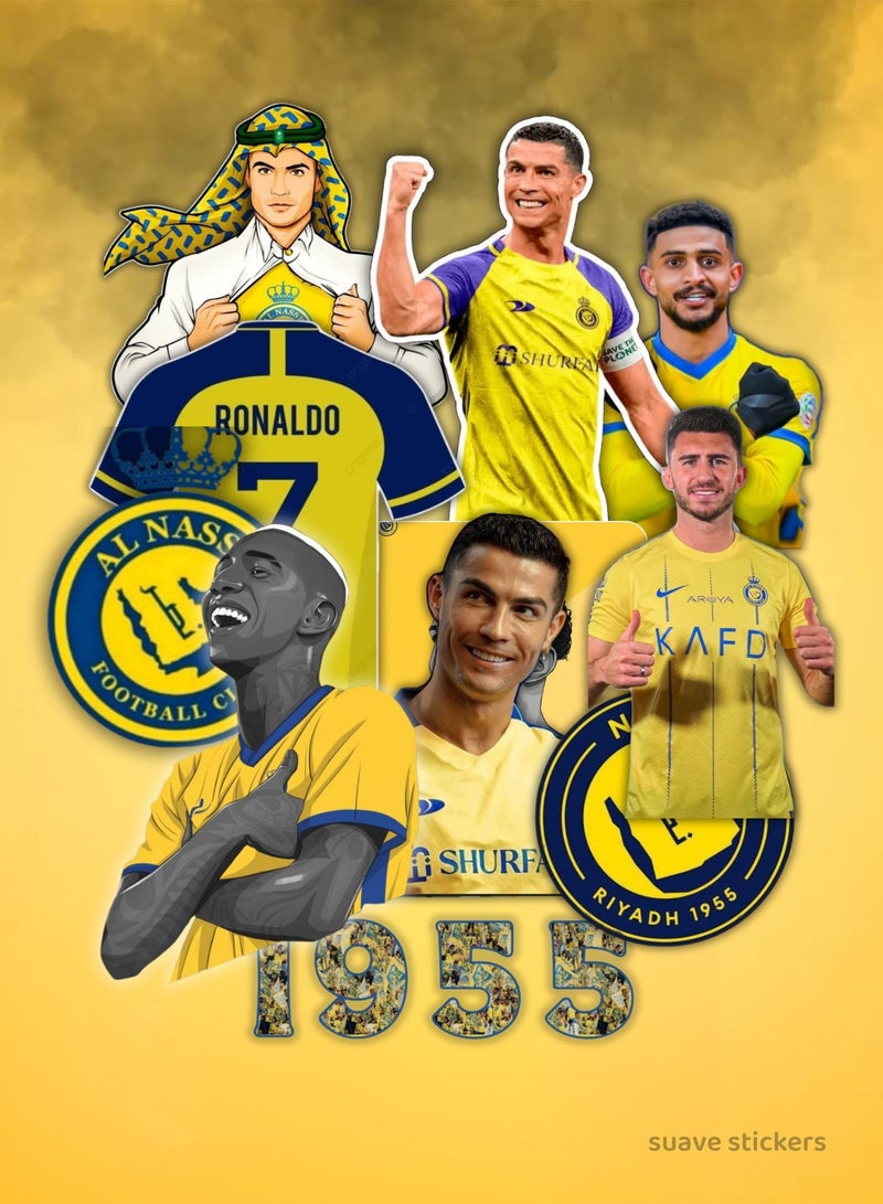ملصقات سواڤ ستيكر نادي النصر السعودي للجوال والايباد واللابتوب لجميع الاسطح - Image 1