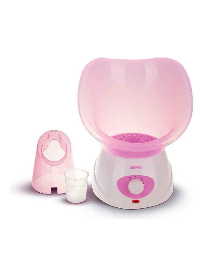 GEEPAS Facial Steamer, 40ml Capacity, 2 Speed, GFS8701, Includes 1pc Face Mask, Nose Mask, Measuring Cup, Steamer for Face, Nose, Cold, Etc Pink/White - Image 1