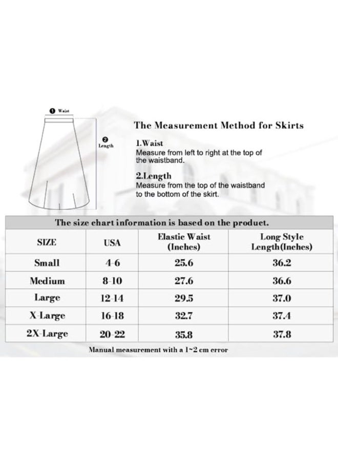Women's Flowy Maxi Skirt with Pockets, High Waisted Pleated Long Chiffon Skirt, Black - Image 5