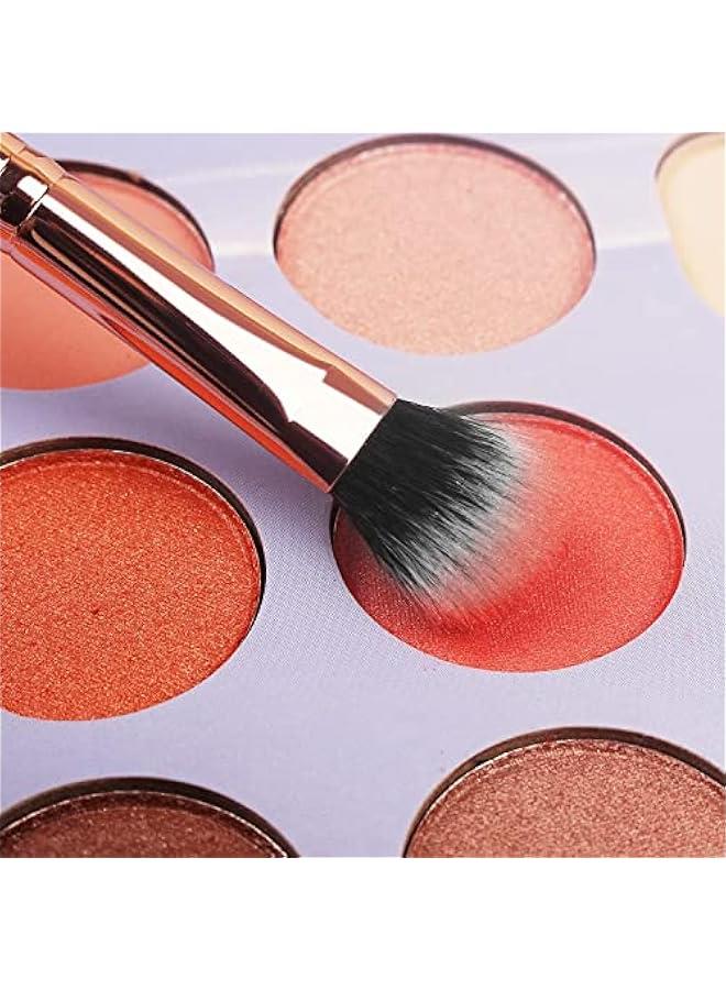 BWSJ 16  Makeup Brushes Set with Eyebrow Razor for Blending Foundation Powder Eye Shadow Concealer in Pink Color - Image 4