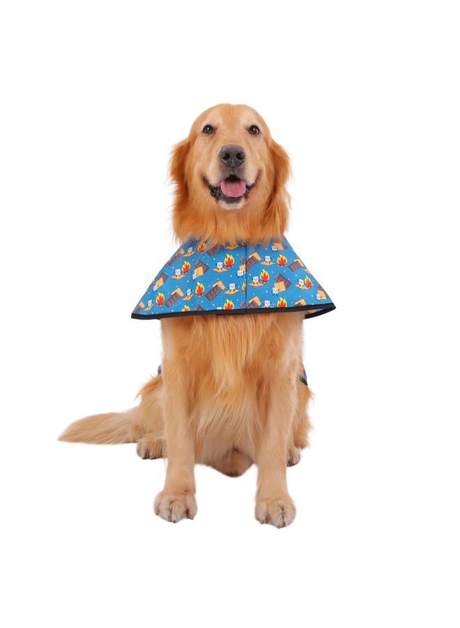 HDE Dog Raincoat Hooded Slicker Poncho for Small to X-Large Dogs and Puppies Happy Camper - L - Image 2