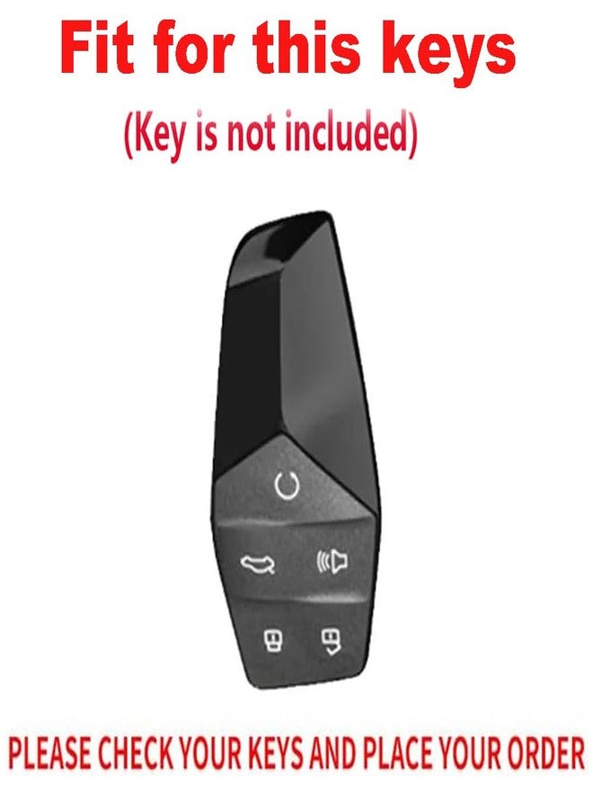 TECART Soft TPU Key Case Key Shell Fit for MG ONE 2022 Key Fob Cover Key Accessories 5 Button Key Cover Purple - Image 2