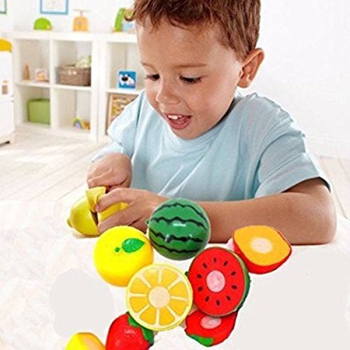 Webby Realistic Sliceable Fruits Cutting Play Toy, (9 Pieces, Multicolor) - Image 3