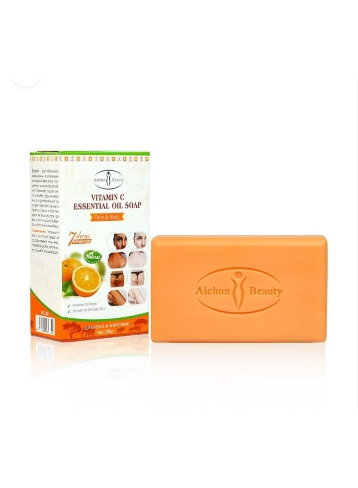 Natural Vitamin C Soap, Deep Cleansing, Brightening, Facial Care, Bath, Moisturizing & Beauty Products, Bar Soap - Image 1