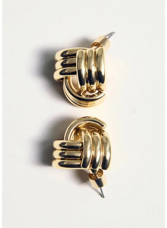Mango  Intertwined Knot Earrings for Women | Best Price UAE