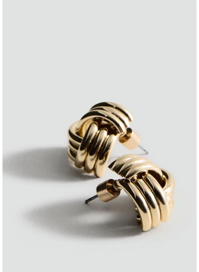 Mango  Intertwined Knot Earrings for Women | Best Price UAE