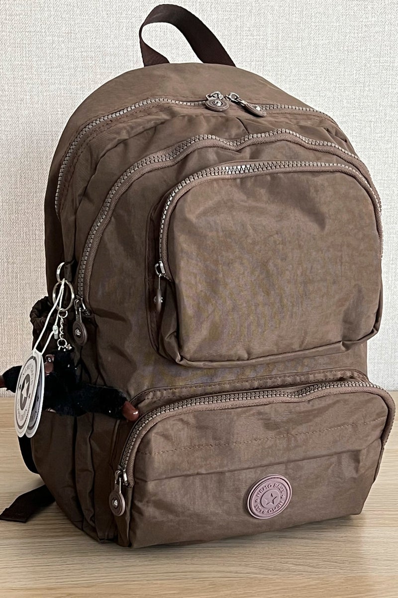 Nemo Bags Dark Mink Backpack School Bag Laptop and Travel Bag Waterproof Sports Bag  - Image 1