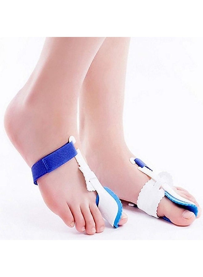 superflydragon Complete Bunion Corrector Kit, Big Toe Hallux Valgus Orthosis, Big Toe Straighteners Separators Night Time, Big Toe Hallux Valgus Orthosis, Day And Night Available, Blue - Image 1