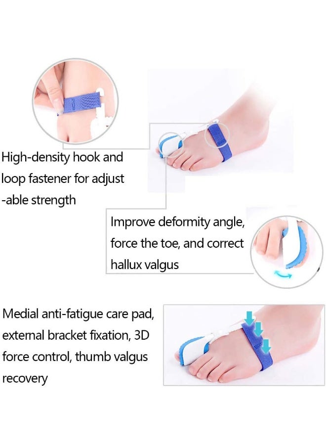 superflydragon Complete Bunion Corrector Kit, Big Toe Hallux Valgus Orthosis, Big Toe Straighteners Separators Night Time, Big Toe Hallux Valgus Orthosis, Day And Night Available, Blue - Image 3