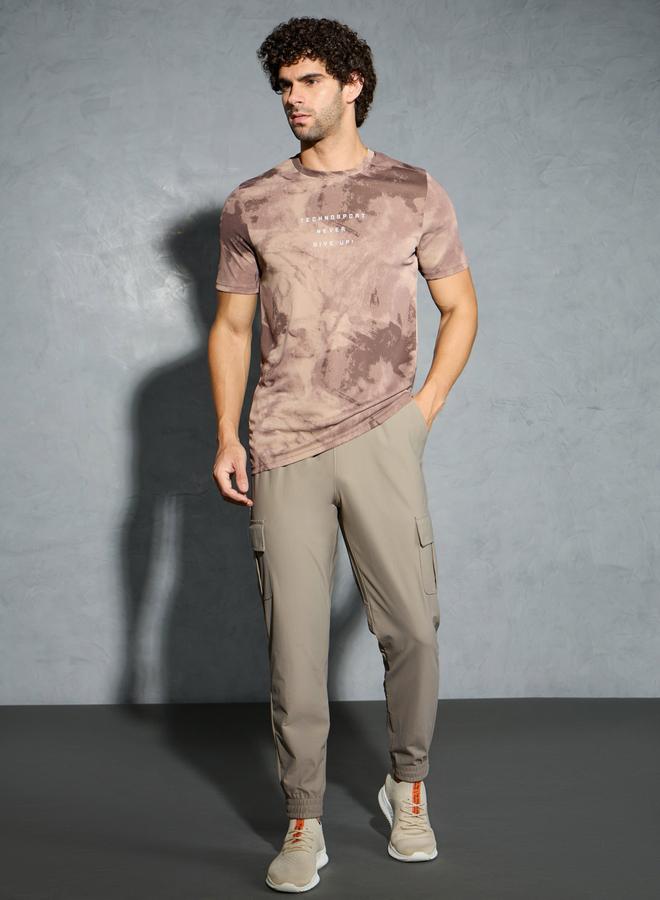 تكنوسبورت بنطلون رياضي كارغو تكنوسبورت بقصة عادية ورباط - Image 2