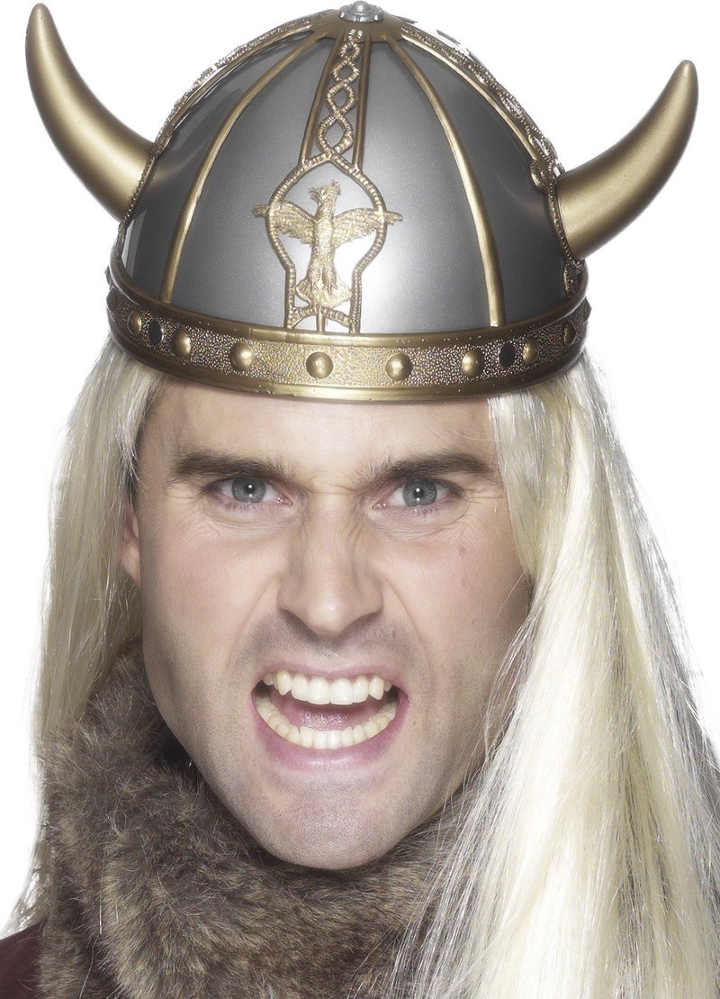 Smiffys Smiffys Viking PVC Helmet with Horns - Image 2