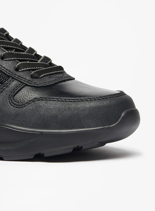 سيليست Women's Textured Sneakers with Zip Closure