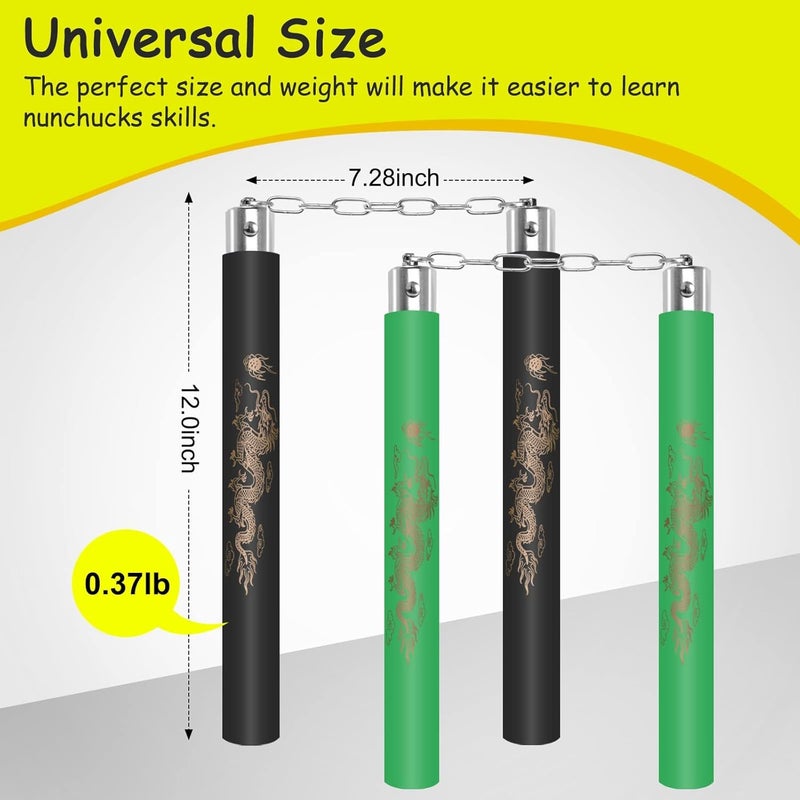 Preptep Foam Nunchucks for Kids or Adults,Safe Training Nunchucks/Nunchakus for Kids Beginners - Image 3