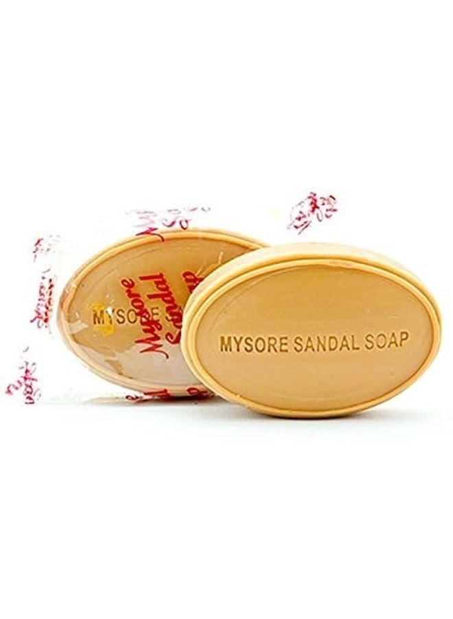 مايسور صندل صابون استحمام "مايسور صندل" (Mysore Sandal) بزيت خشب الصندل - عبوة من 6 قطع (6 × 75 جم) - تركيبة عشبية بنظام الأيورفيدا - Image 3