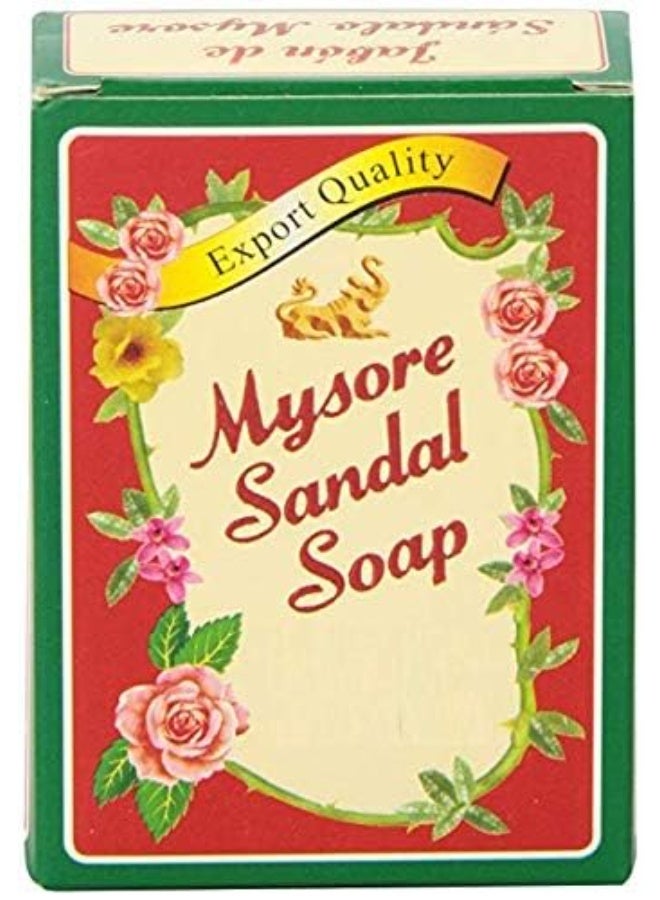 مايسور صندل صابون استحمام "مايسور صندل" (Mysore Sandal) بزيت خشب الصندل - عبوة من 6 قطع (6 × 75 جم) - تركيبة عشبية بنظام الأيورفيدا - Image 2